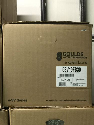 GOULDS 5SV19FB30 ESV 19 STAGE SS VERTICAL WATER PUMP LIQUID END GRUNDFOS CR5