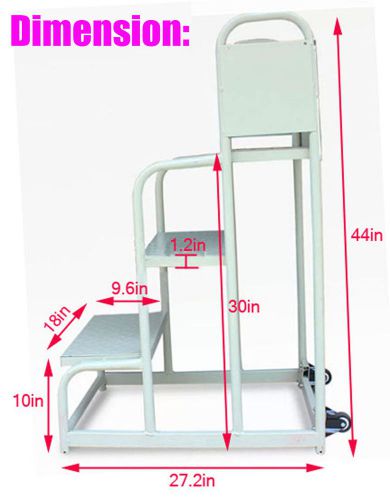 Big Sale!! 30inch Mobile Platform Ladder Supermarket&amp;Warehouse&amp;Library CA Seller