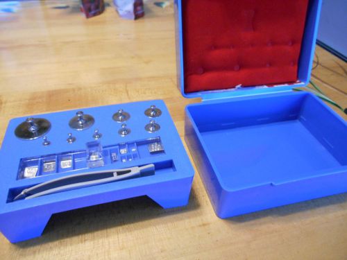 Fisher scale balance weight calibration set 1mg -100g 21 pc x cond troemner nbs for sale