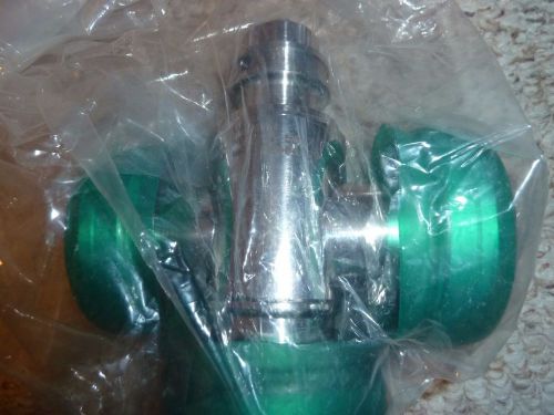 **new** VARIAN 951-5017 STAINLESS STEEL 2 3/4&#034; CF TEE TYPE MANUAL VALVE ALL META