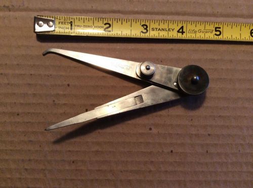 L S STARRETT ATHOL Mass MACHINIST 4 1/4 IN MACHINIST ODD LEG CALIPER