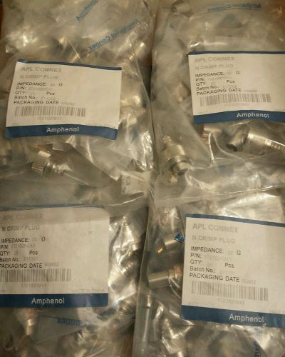 Amphenol N CRIMP PLUG RF/COAXIAL  172102H243                      235 PCS.  QTY