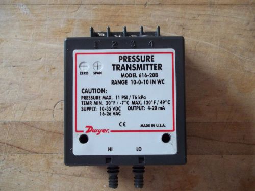 UNUSED DWYER 616-20B DIFFERENTIAL PRESSURE TRANSMITTER