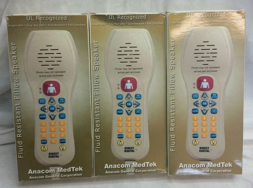 3 Anacom MedTek series 7 plus hospital pillow speakers direct digital NIB