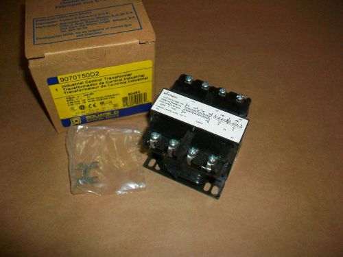 Square D Control Transformer 9070T50D2     50va   480 P  24 S  NEW IN BOX