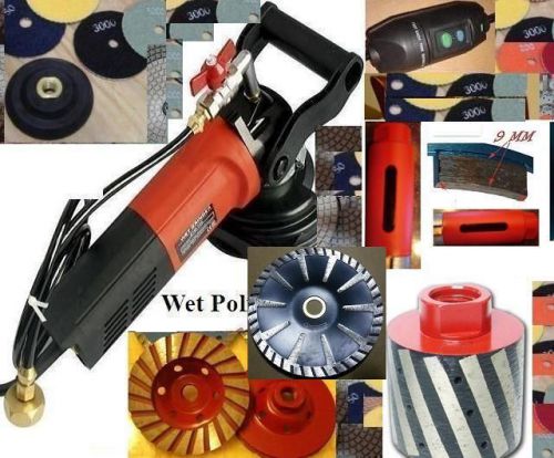 Sinkwork Kit Cut Polish Granite Undermount Sink core bit drum cup convex blade