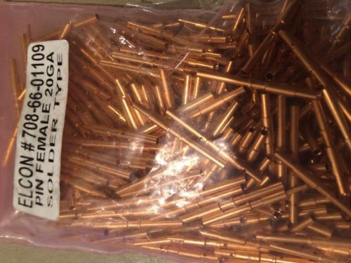 440 pcs TE Connect / Elcon 708-66-01109 CONN SOLDER  #20 CRIMP GOLD