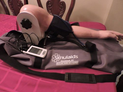 SIMULAIDS BLOOD PRESSURE ARM SIMULATOR MANIKIN NURSING EMT TRAINER