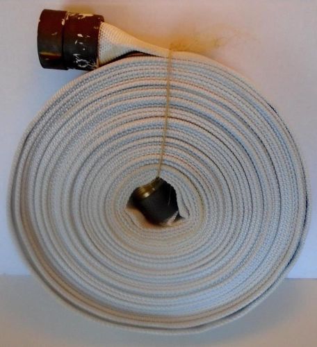 75 ft. x 1.5&#034; npsh brass coupled thread fire hose unused good condition for sale