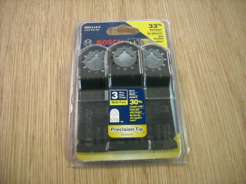 Bosch 11/4 &#034; Precision Tip OSC114-3 set of 3 sealed in package DJ691