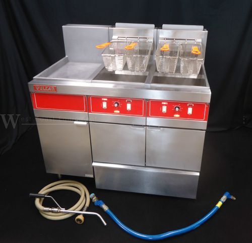 VULCAN 2 WELL GAS FRYER 3GRD45F WITH KLEEN SCREEN PUMP FILTRATION 240,000 BTUS