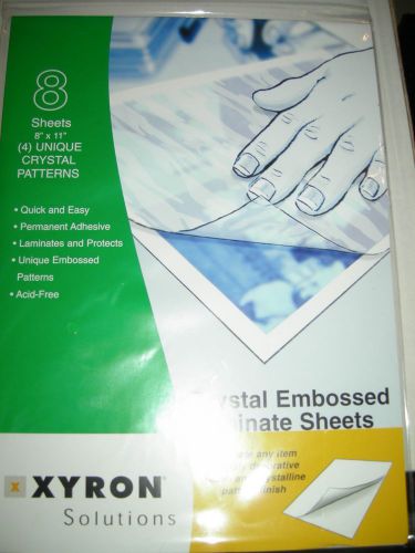 HTF XYRON Crystal Laminate Laminating Sheets 8 Pack 8 x 11  Photos Crafts