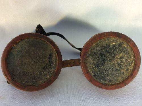 Vintage WWII Era Welding Goggles With Original Strap