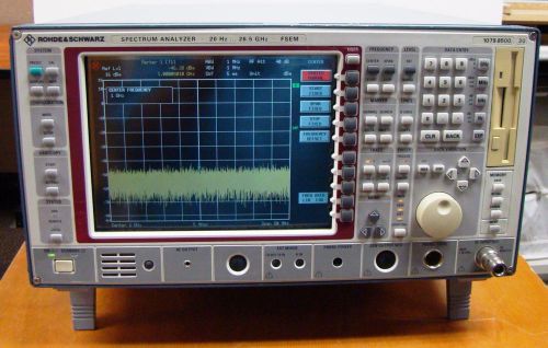Rohde &amp; Schwarz FSEM30 Spectrum Analyzer 20Hz - 26.5GHz CALIBRATED