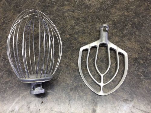 12 Quart Qt Flat Paddle Beater And Whisk Whip Hobart a120d a120H Dough Mixer