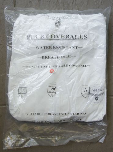 New pecb disposable coveralls type 5/6 lightweight breathable water resistant $5 for sale