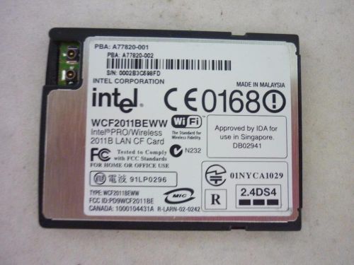 Intel Pro/Wireless 2011B LAN CF Card PN:WCF2011BEWW