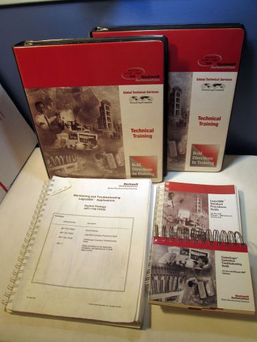 5 ALLEN BRADLEY CONTROL RSLOGIX5000 SOFTWARE PROGRAMMING TROUBLESHOOTING MANUALS