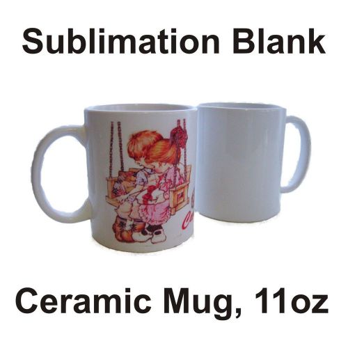 36 White Ceramic Mug Sublimation Blank 11oz Coated Premium Transfer