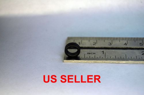 x10 N35 Black Epoxy 9.5x6.45x3mm Neodymium Rare-Earth Ring Magnets