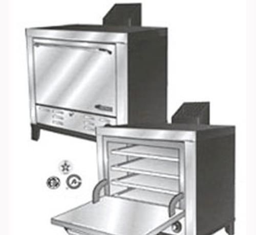 Peerless Ovens C231 Double Stack Gas Fired Pizza Oven Countertop Stainless Front