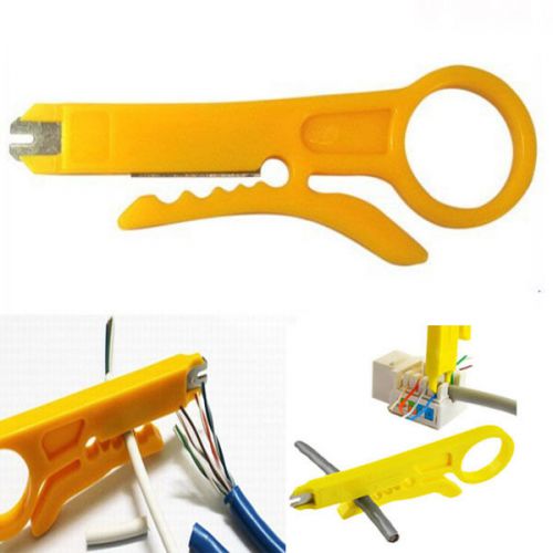 1x Pratical Convenient Punch Down Network UTP Cable Cutter Stripper Mini Plier