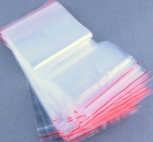 100x 6*9CM ZIP LOCK Bags 2MIL Poly BAG RECLOSABLE Plastic Small Baggies S