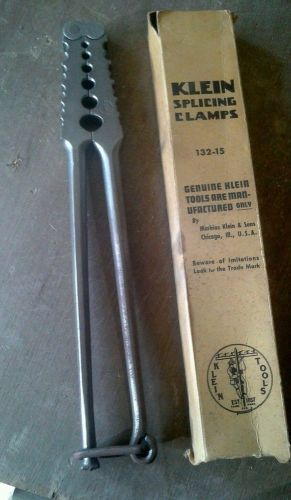 NEW IN ORIGINAL BOX KLEIN NO 132-15 SPLICING CLAMPS 11 1/4&#034;