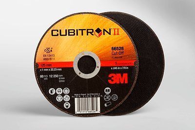 3M (COW) Cut-Off Wheel T1 66526, 5 in x .045 in x 7/8 in, 25 per inner