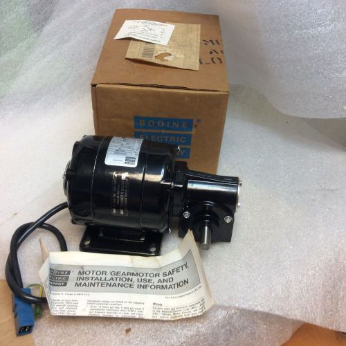 BODINE NSH-33R GEARED DC MOTOR 1/20HP 115VDC 20:1 RATIO 86RPM NEW NIB $299