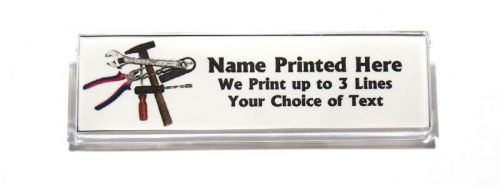 Tools custom name tag badge id pin magnet for carpenter handyman builder for sale