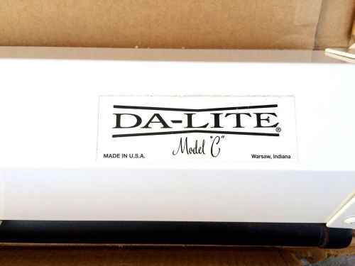 Da-lite model c projection screen 123&#034; for sale