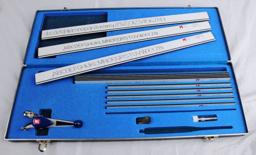 VINTAGE JAPANESE  PICO LETTERING SET -  IN ORIGINAL HARDCASE WITH INSTRUCTIONS