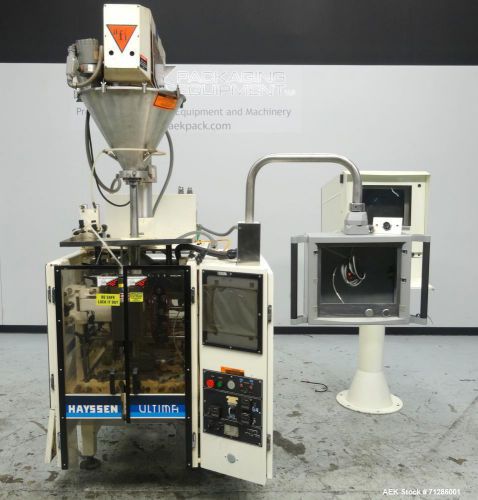 Used- Hayssen Model Ultima CoffeeMAX Vertical Form Fill and Seal Machine with Al