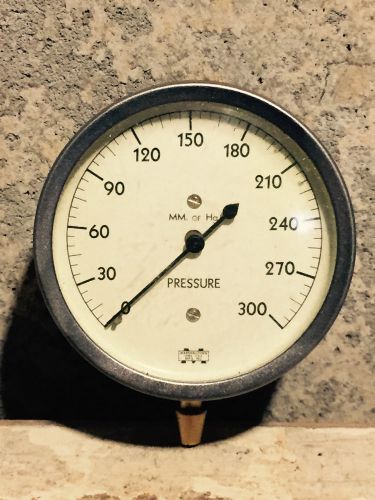 Terrific Vintage Automotive Brass Test Gauge, Pressure, Steampunk Parts, Unique