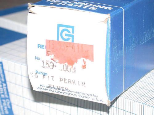 10x Rolls Graphic Controls Recording Charts Paper 159-1003 fit Perkin Elmer