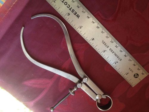 Vintage Starrett Flat Leg Outside Calipers 7&#034; Long