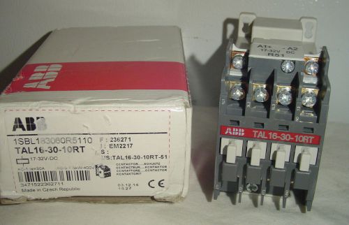 New! ABB Contactor TAL16-30-10RT  17-32VDC