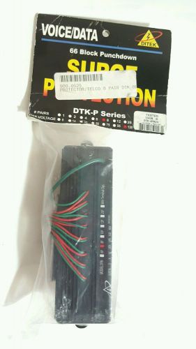 Ditek Telco DTK-P-8PRUV Surge Protector voice/data 66 block punchdown