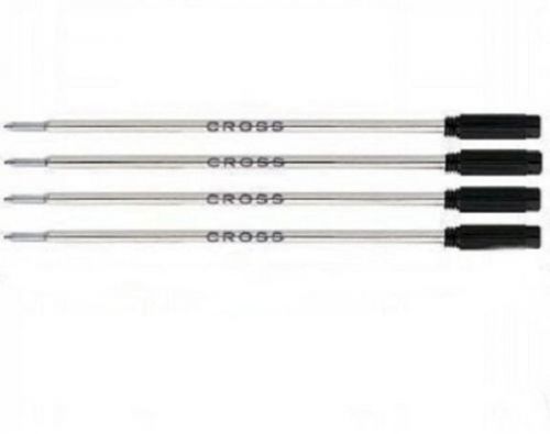 4 CROSS Black FINE PEN BALLPOINT REFILLS Genuine, # 8514