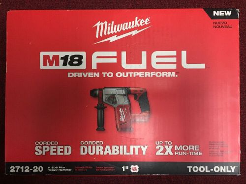 Milwaukee M18 FUEL 1&#034; SDS Plus Rotary Hammer (TOOL ONLY) 2712-20: NEW &amp; Sealed!