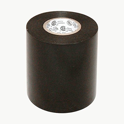 Jvcc el7566-aw premium grade electrical tape, 66 length x 4&#034; width, black for sale