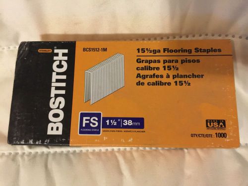 BOSTITCH BCS1512-1M 15-1/2-Gauge 1-1/2-Inch Hardwood Flooring Staples