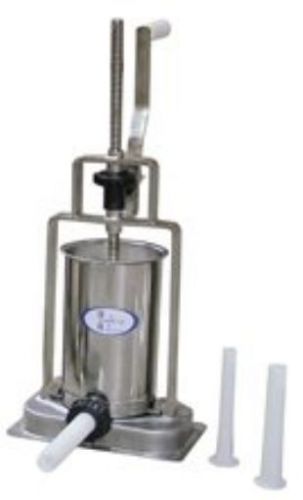 Omcan FMA 3KVSS Vertical 6lb Sausage Stuffer Manual 3 Size Feeder Tubes