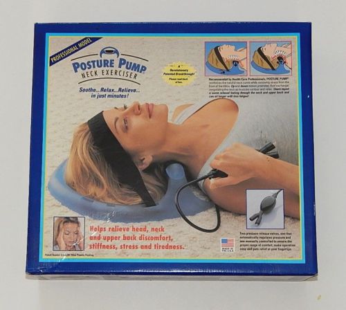 Posture Pump 1000 Cervical Disc Hydrator Head Back &amp; Neck Pain Exerciser R9932