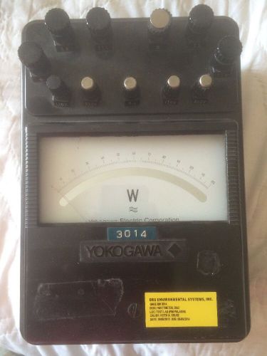 Vintage Yokogawa  Watt Meter Polyphase