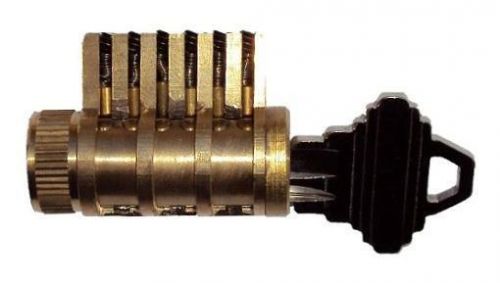 EXTREME CUTAWAY PRACTICE LOCK  LOCKSMITH TRAINING, SALES AID, ALL BRASS SC4