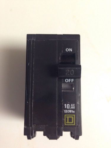 QO220 Square D HARC Type QO Circuit Breaker 2 Pole 20 Amp 240V