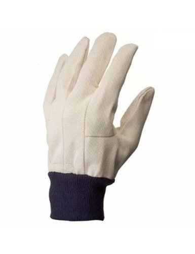 G &amp; F 7407L-12 Men&#039;s Glove Cotton Canvas, Sold by Dozen, Large, White