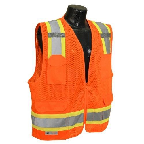 Radians sv6-2zom-5x two tone class 2 surveyor polyester mesh vests with for sale